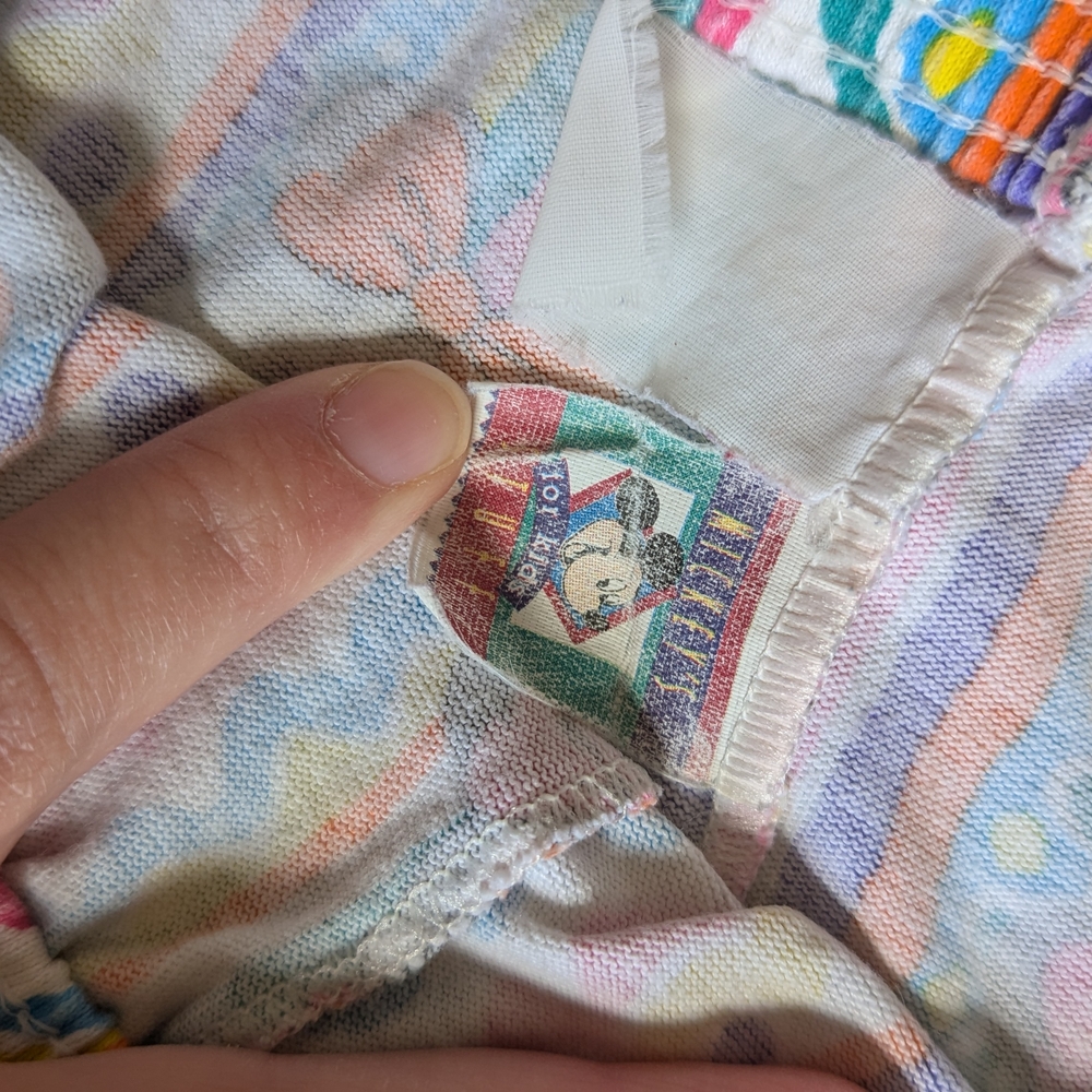 90s Mickey Mouse Colorful Patterned Shorts - Picture 3 of 5